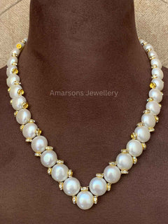 Freshwater pearl with Chakri gold polish (PN-15)