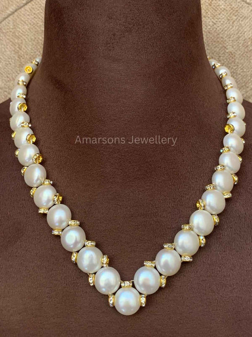 Freshwater pearl with Chakri gold polish (PN-15)