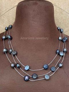 Freshwater 3line Grey Pearls (PN-17)