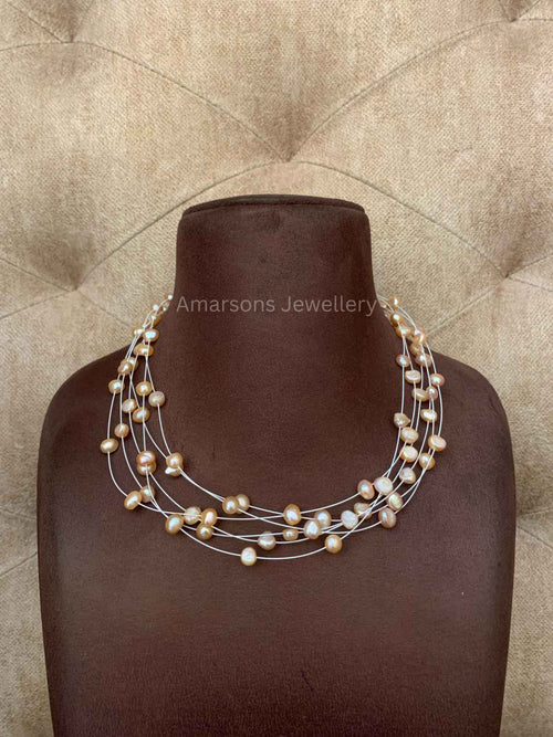 5lines freshwater Pink Pearls (PN-31)