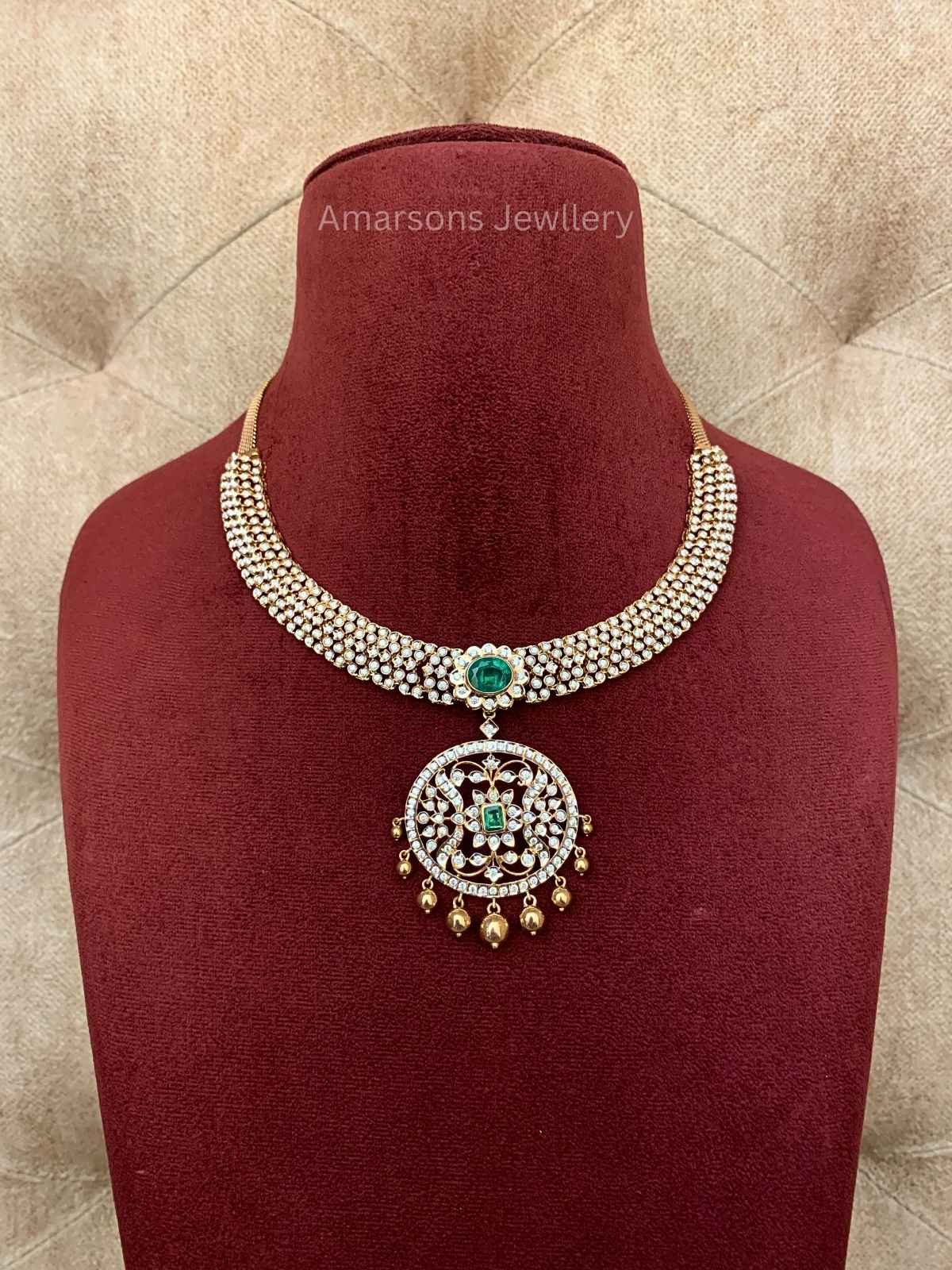 18k VVS EF Diamond Necklace DNS-6900 – Amarsons Jewellery