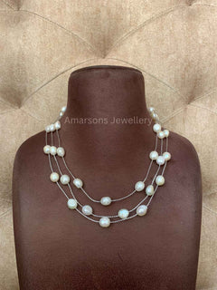 3lines Freshwater White Pearls (PN-16)