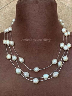 3lines Freshwater White Pearls (PN-16)