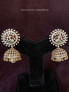 18K VVS EF Diamond Jhumki (DJ 8402)