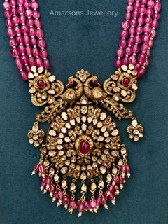18k Polki Locket with Ruby Beads (PL 6009)