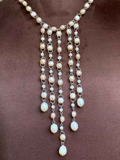 92.5 Silver Chain with Fresh Water Pearls (PN-01)