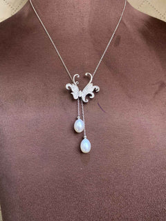 92.5 Silver Chain with Fresh Water Pearls (PN-03)