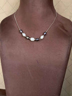 92.5 Silver Chain with Fresh Water Pearls (PN-04)