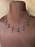 92.5 Silver Chain with Fresh Water Pearls (PN-07)