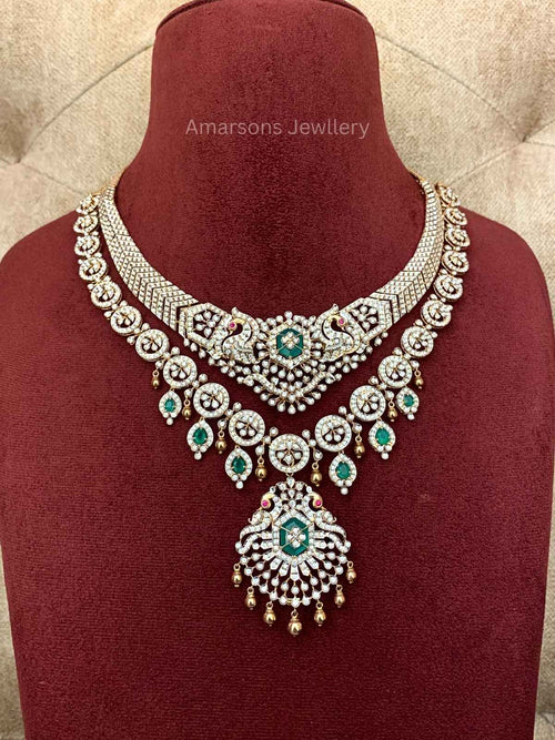 18k VVS EF Diamond Necklace (DNS-6315)
