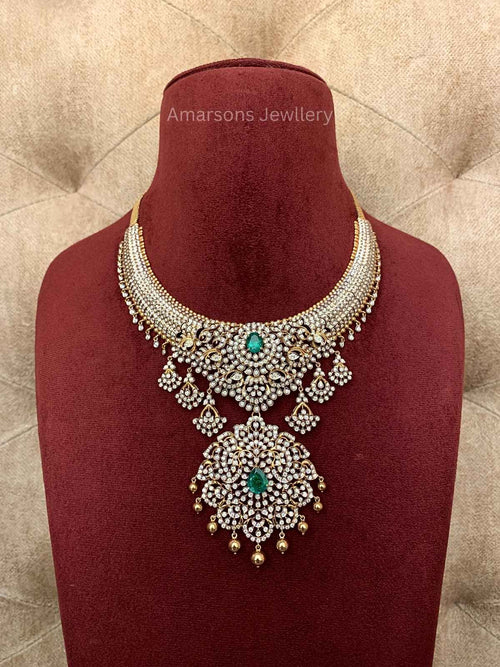18k VVS EF Diamond Necklace (DNS-1896)