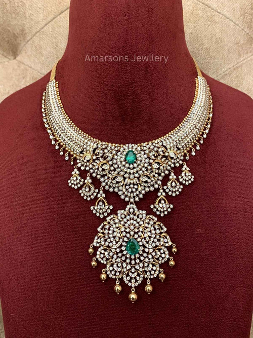 18k VVS EF Diamond Necklace (DNS-1896)
