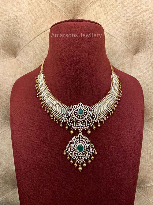 18k VVS EF Diamond Necklace (DNS-6929)
