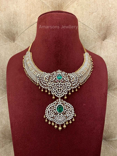18k VVS EF Diamond Necklace (DNS-4343)