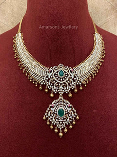 18k VVS EF Diamond Necklace (DNS-6929)