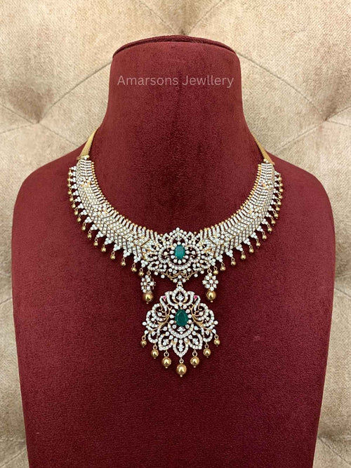 18k VVS EF Diamond Necklace (DNS-5715)