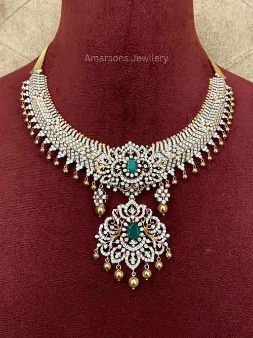 18k VVS EF Diamond Necklace (DNS-5715)