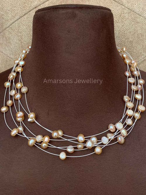 5lines freshwater Pink Pearls (PN-31)