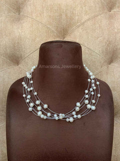 5lines Freshwater White Pearls (PN-32)