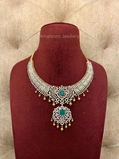 18k VVS EF Diamond Necklace (DNS-3199)
