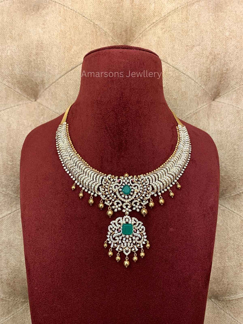 18k VVS EF Diamond Necklace (DNS-3199)