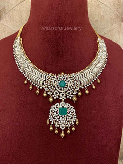 18k VVS EF Diamond Necklace (DNS-3199)