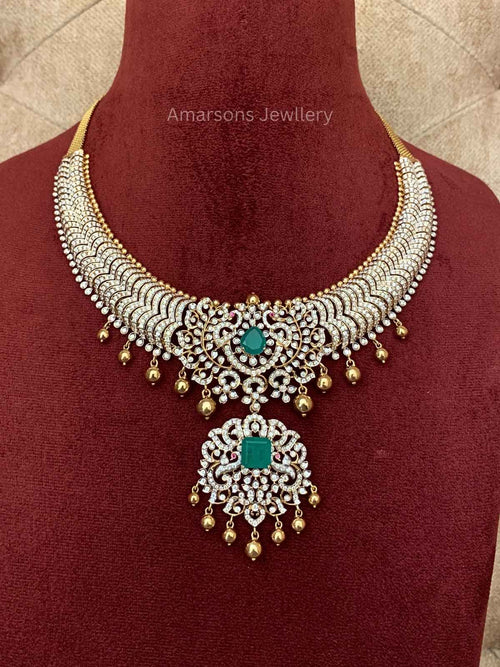 18k VVS EF Diamond Necklace (DNS-3199)