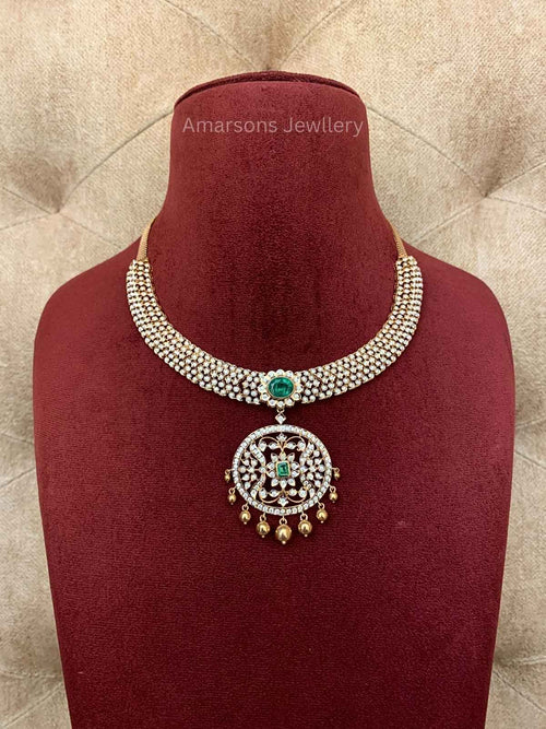 18k VVS EF Diamond Necklace (DNS-6900)
