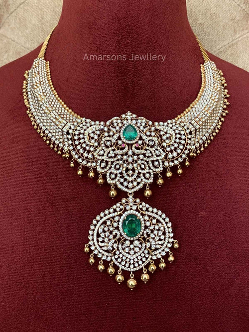 18k VVS EF Diamond Necklace (DNS-4343)