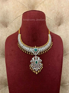 18k VVS EF Diamond Necklace (DNS-8121)