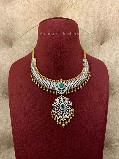 18k VVS EF Diamond Necklace (DNS-8121)