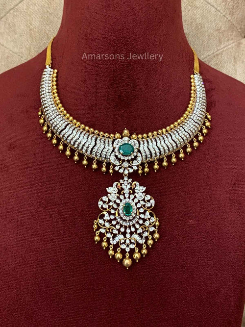 18k VVS EF Diamond Necklace (DNS-8121)