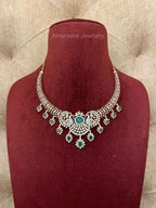 18k VVS EF Diamond Necklace (DNS-7013)