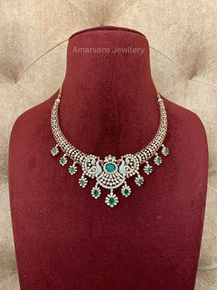 18k VVS EF Diamond Necklace (DNS-7013)