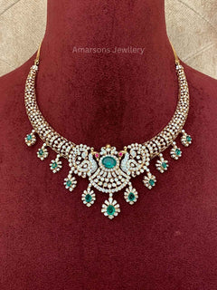 18k VVS EF Diamond Necklace (DNS-7013)