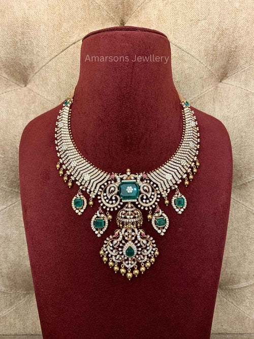 18k VVS EF Diamond Necklace (DNS-1652)