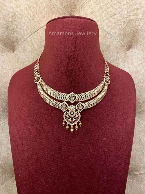 18k VVS EF Diamond Necklace (DNS-1820)