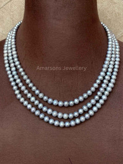 3lines Freshwater Grey Pearls (PN-26)