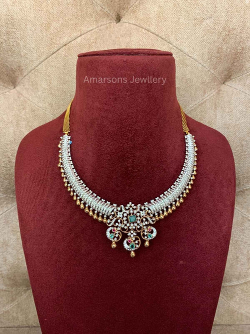 18k VVS EF Diamond Necklace (DNS-2313)