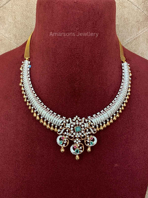 18k VVS EF Diamond Necklace (DNS-2313)