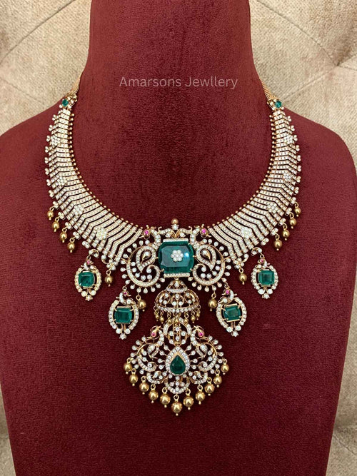 18k VVS EF Diamond Necklace (DNS-1652)