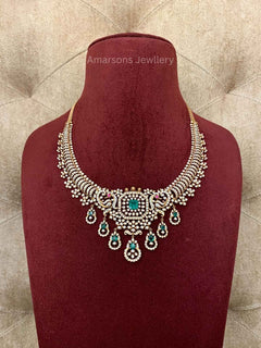 18k VVS EF Diamond Necklace (DNS-1665)