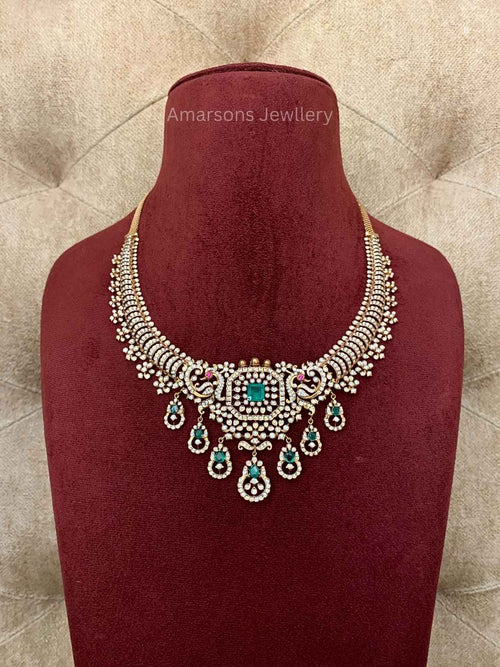 18k VVS EF Diamond Necklace (DNS-1665)