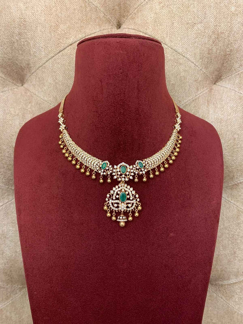 18k VVS EF Diamond Necklace (DNS-6521)