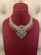 18k VVS EF Diamond Necklace (DNS-1068)