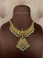 Eternal Radiance Nakshi Gold Necklace