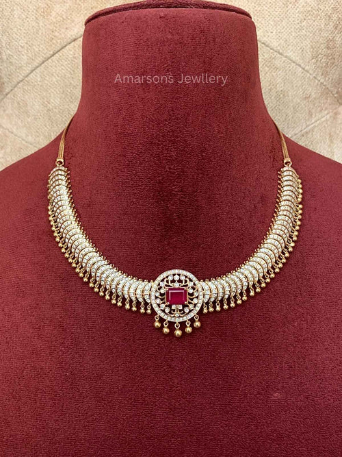 18k VVS EF Diamond Necklace (DNS-2739)
