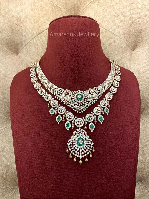 18k VVS EF Diamond Necklace (DNS-6315)