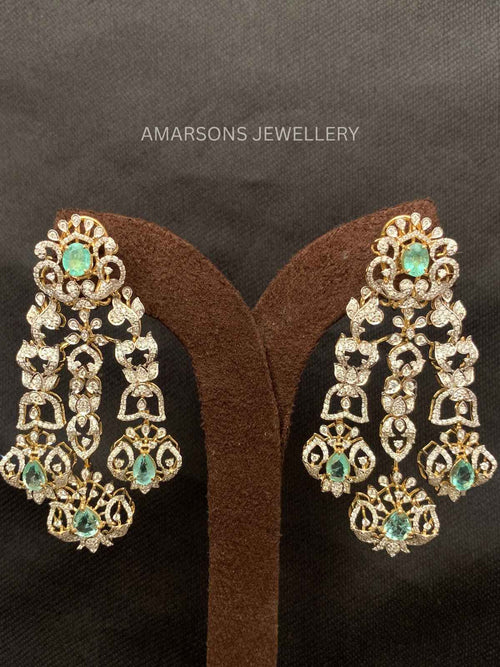 18K VVS EF Diamond Hangings ( DH-8672 )