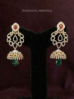 18K VVS EF Diamond Jhumki (DJ 7664)